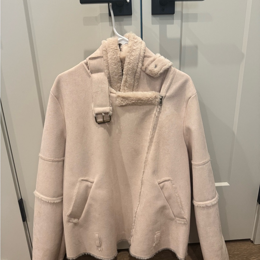 J.O.A. Cream Teddy Jacket